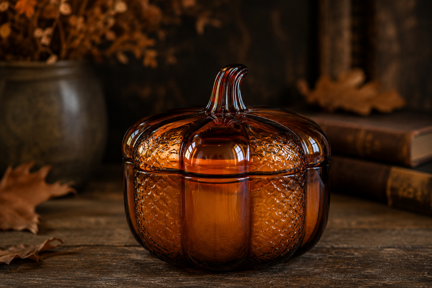 Amber Heirloom Pumpkin Candle — Limited Edition