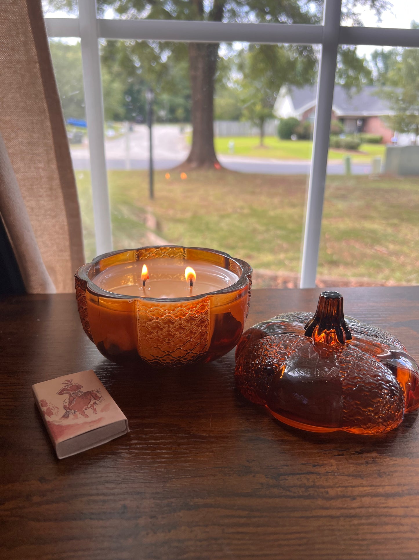 Amber Heirloom Pumpkin Candle — Limited Edition