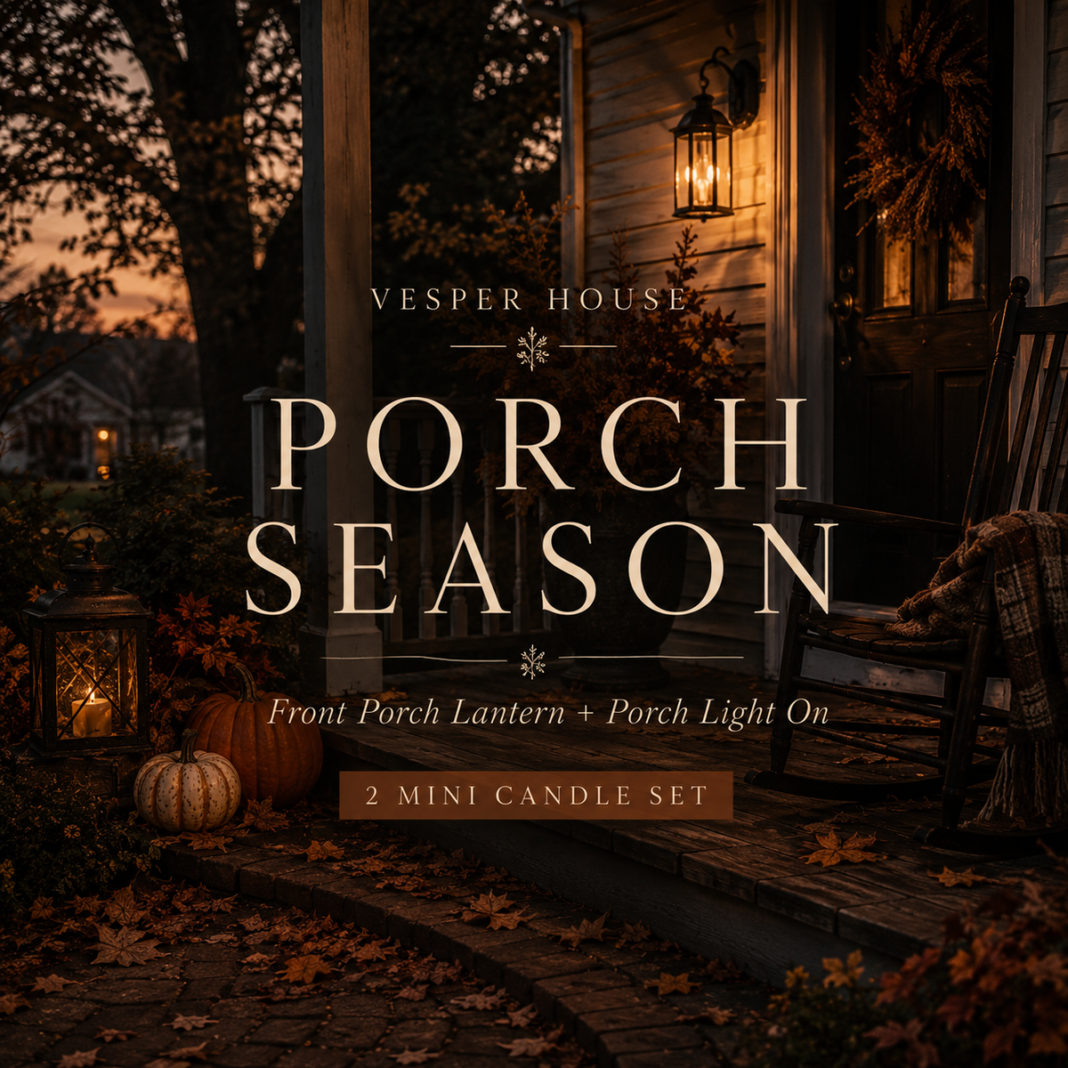 🎃 Porch Season — 2 Mini Candle Set