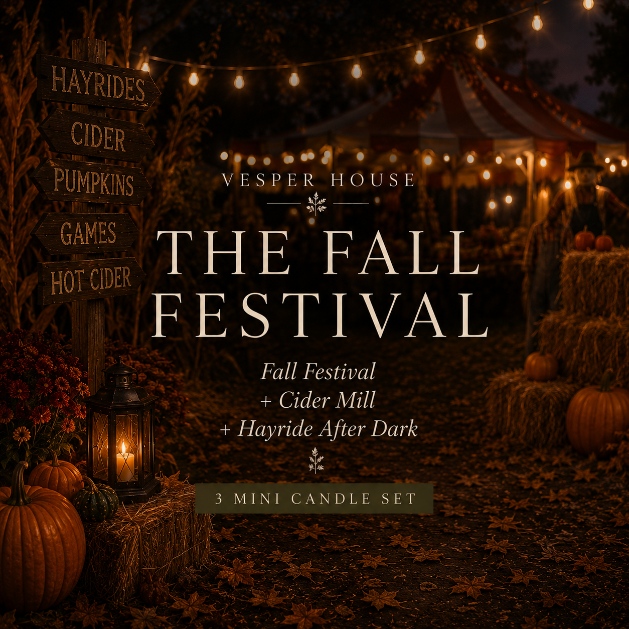 🌾 The Fall Festival — 3 Mini Candle Set